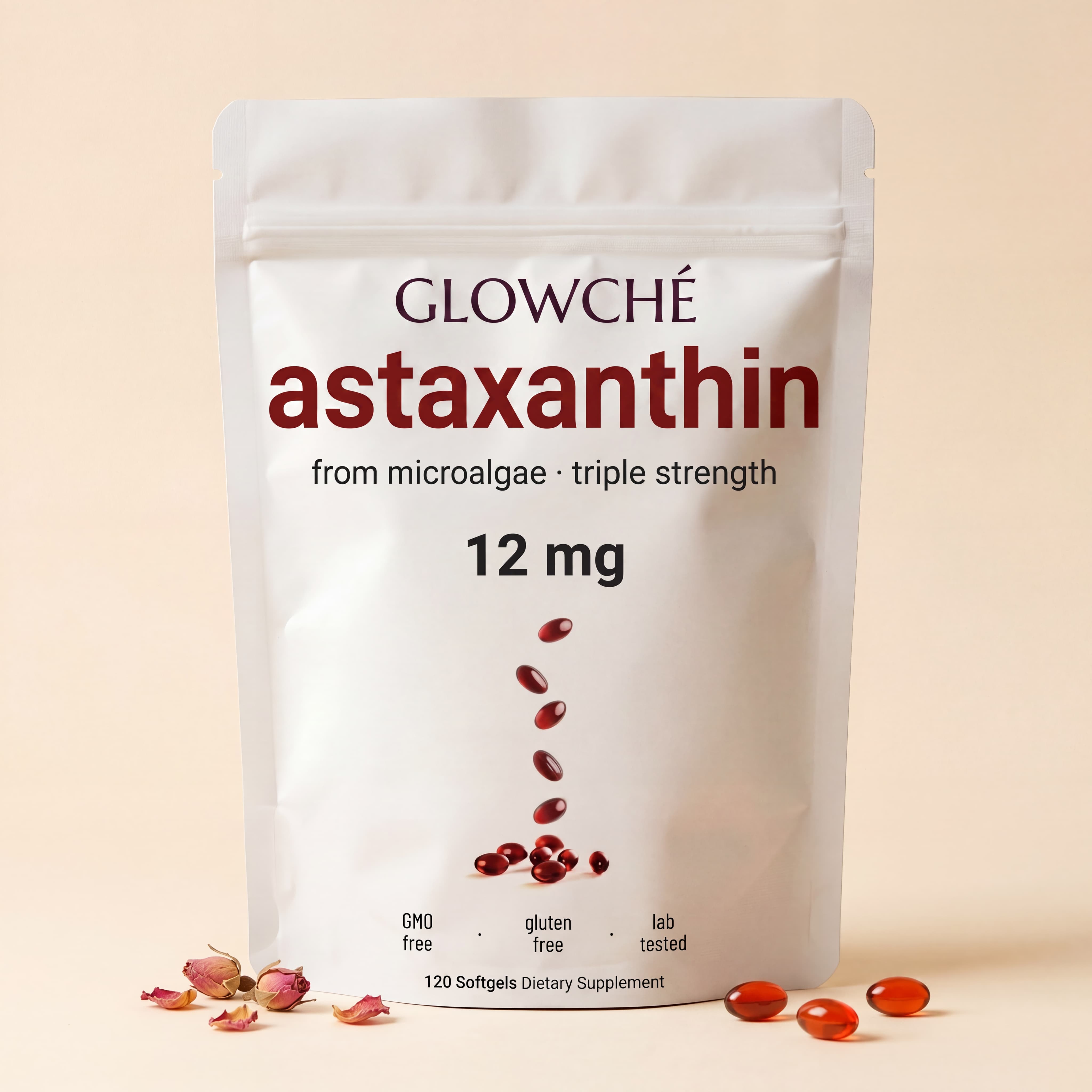 GLOWCHÉ PCOS Glow Capsules — Astaxanthin 12mg