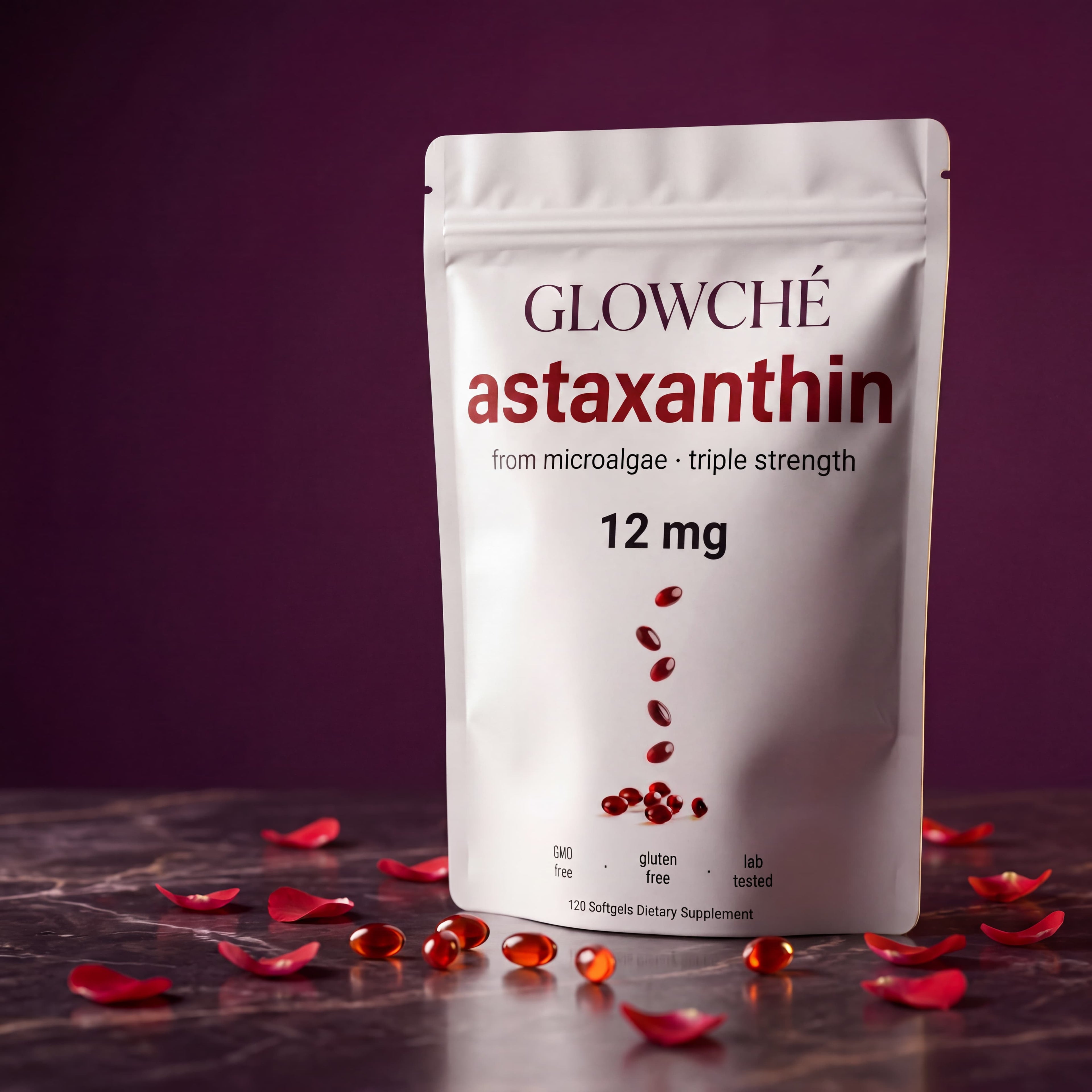 GLOWCHÉ PCOS Glow Capsules — Astaxanthin 12mg